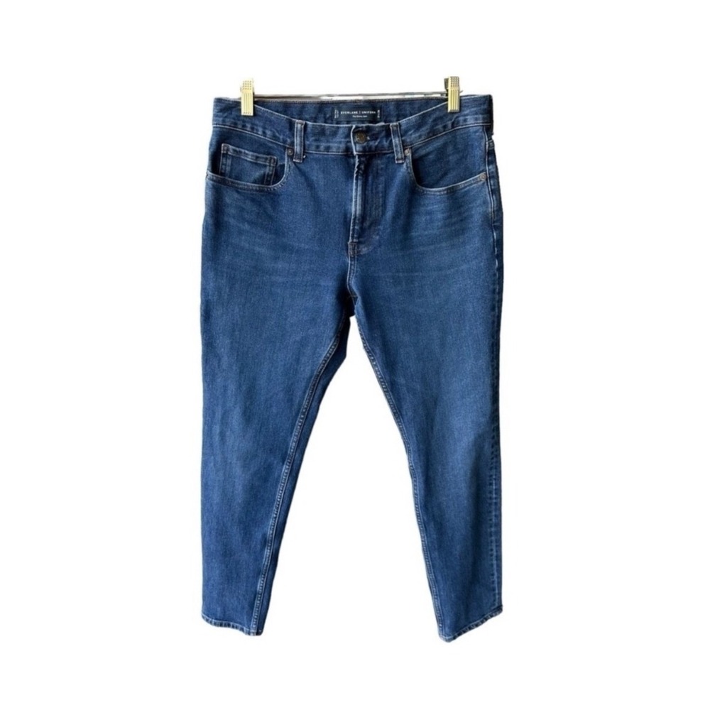 Everlane Jeans Pants Uniform Skinny Medium Blue Denim Pants Streetwear 31 x 28